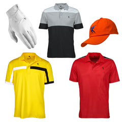 Pack of 3 - MEN'S DRI-FIT GOLF SHIRT COMBO (Get Leather Glove + Hat For FREE!!!)