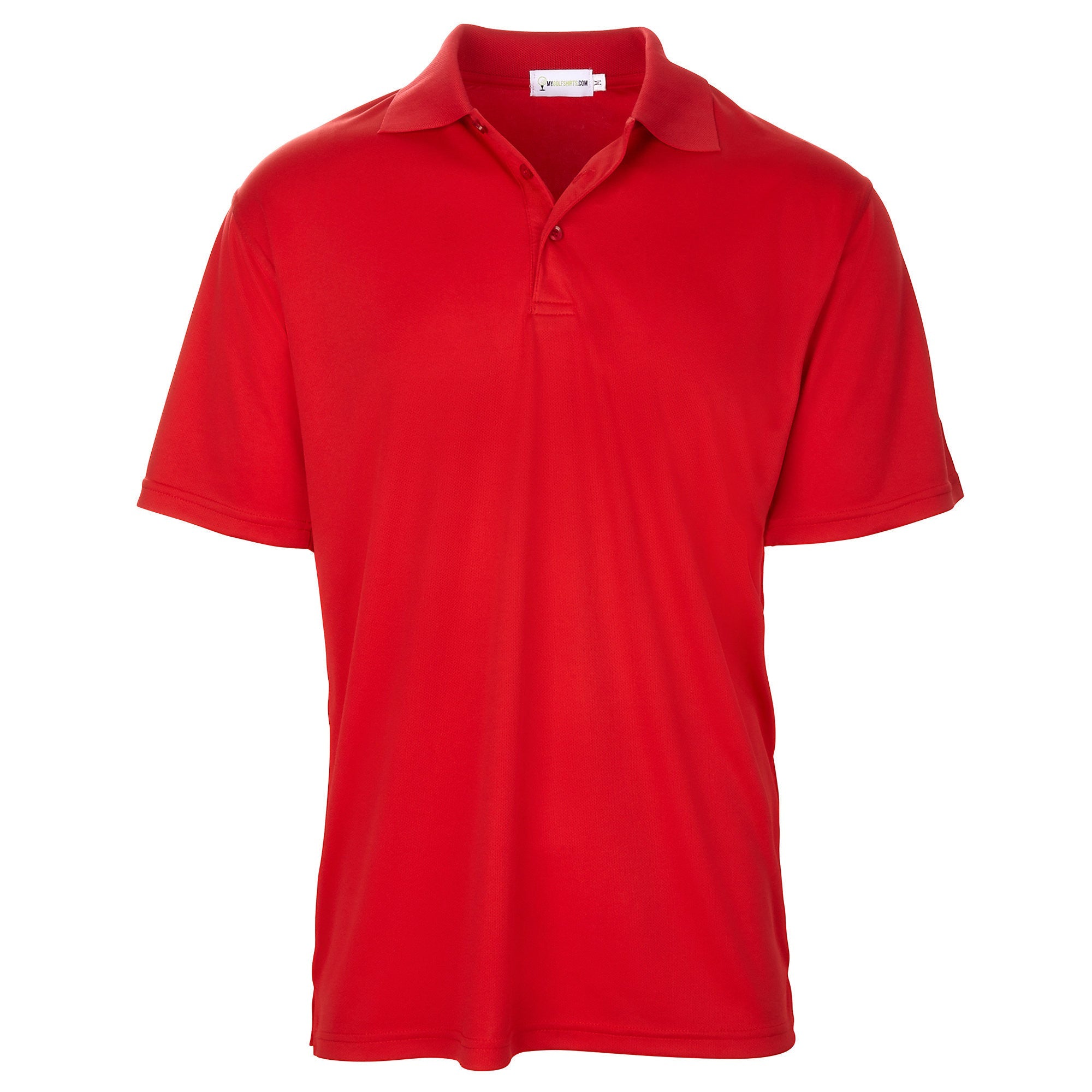 Red Color tshirt - Golf apparel packages - mygolfshirts.com