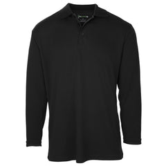 Dri-FIT Golf Shirts - Men’s Long Sleeve Solid - Standard Fit 6002 Long Sleeve Golf Shirt mygolfshirts Small Black 100 % POLYESTER, DRI-FIT