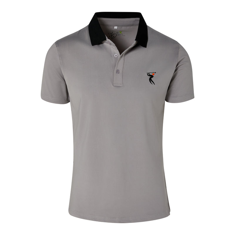 Dri-FIT Golf Shirts - Men's Bold White, Contrast Yellow Collared - Standard Fit  6501B - My Golf Shirts