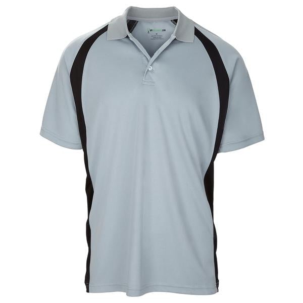 Dri-FIT Golf Shirts - Men’s Performance Unique Design - Standard Fit 6521 Short Sleeve Golf Shirt mygolfshirts Small GREY/BLACK 100 % POLYESTER, DRI-FIT