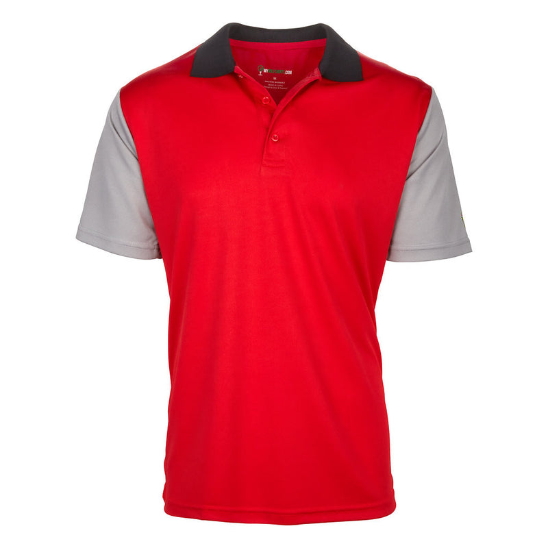 Red & grey black wild golf shirts