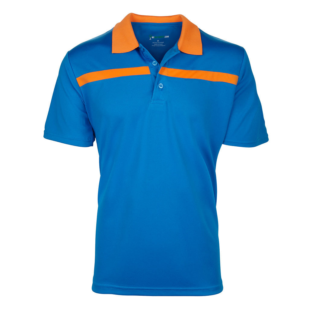 Dri-FIT Golf Shirts - Men’s Bold Line Contrast - Standard Fit 6544 - My Golf Shirts