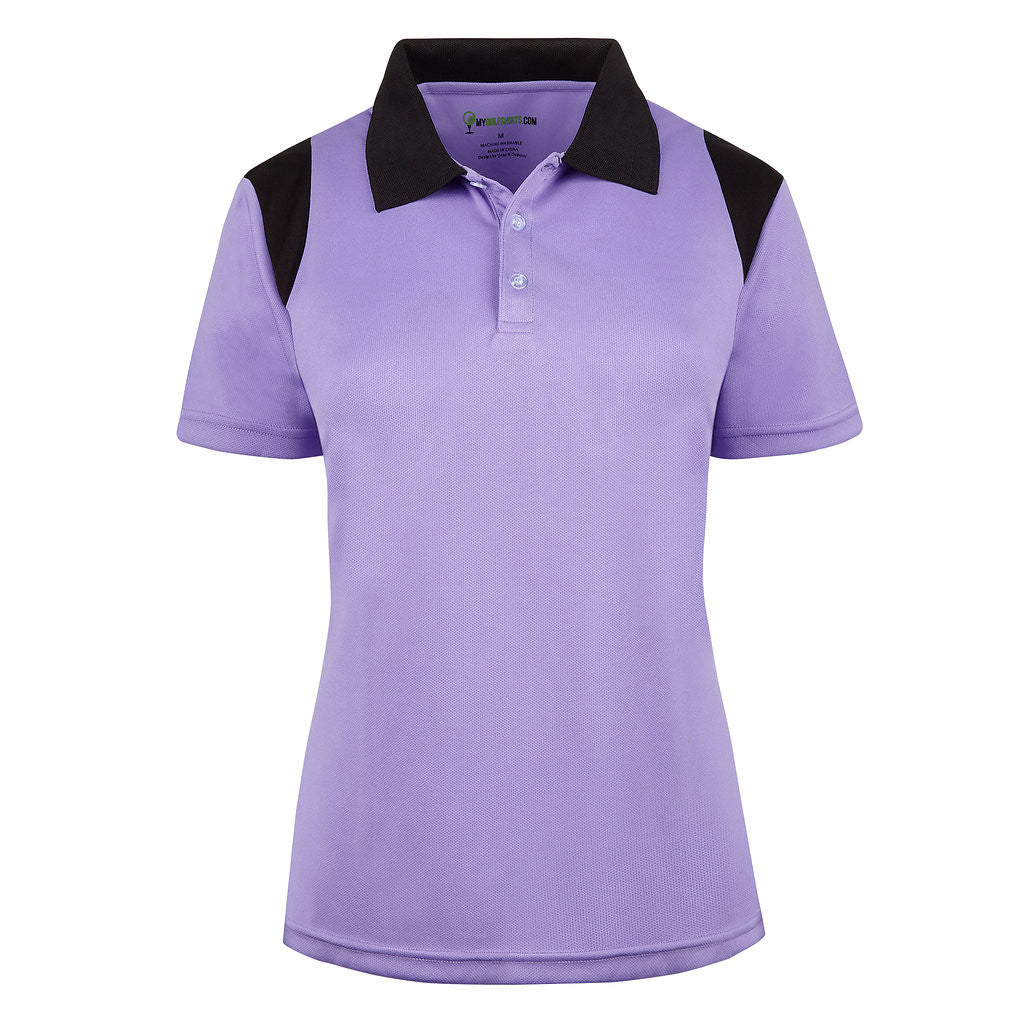 women's Purple golf shirts - mygolfshirts.com