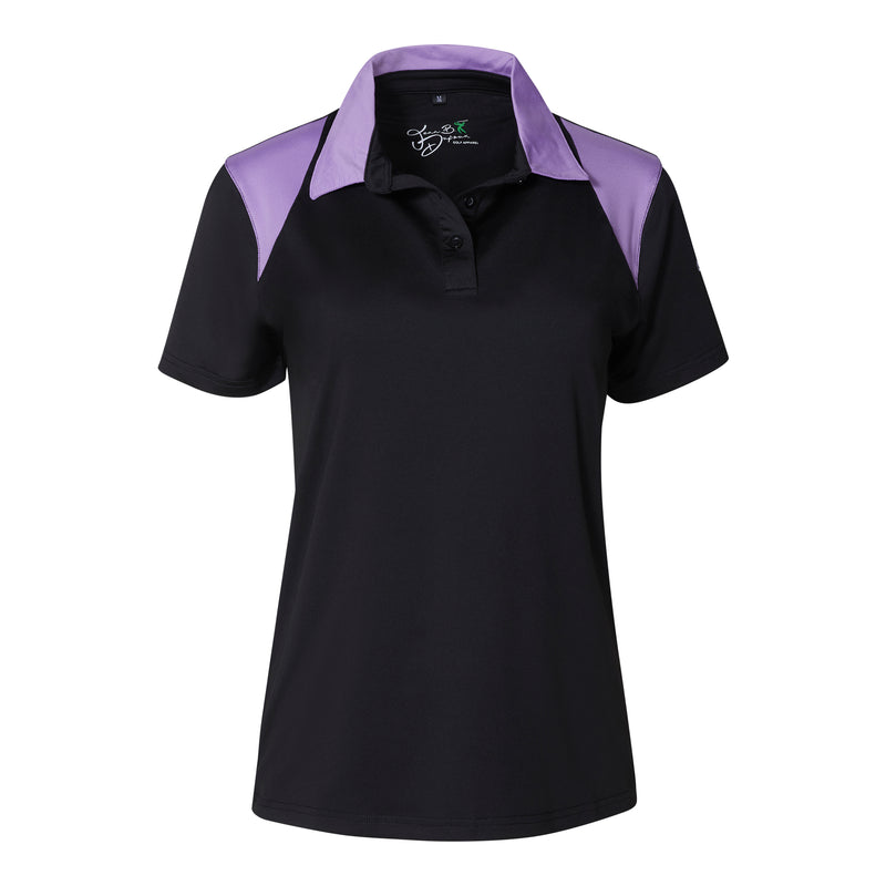 Short Sleeve Women Golf Shirts with Free Golf Hat | 88% Polyester and 12% Spandex Shirts for Women - Style 6651B - My Golf Shirts