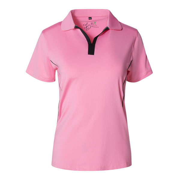 Short Sleeve Women Golf Shirts with Free Golf Hat | 88% Polyester and 12% Spandex Shirts for Women - Style 6659B - My Golf Shirts