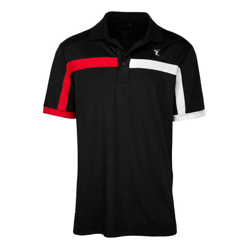 Dri-Fit French Golf Shirt- Men's Bold Two Colored Stripe  6945 - My Golf Shirts