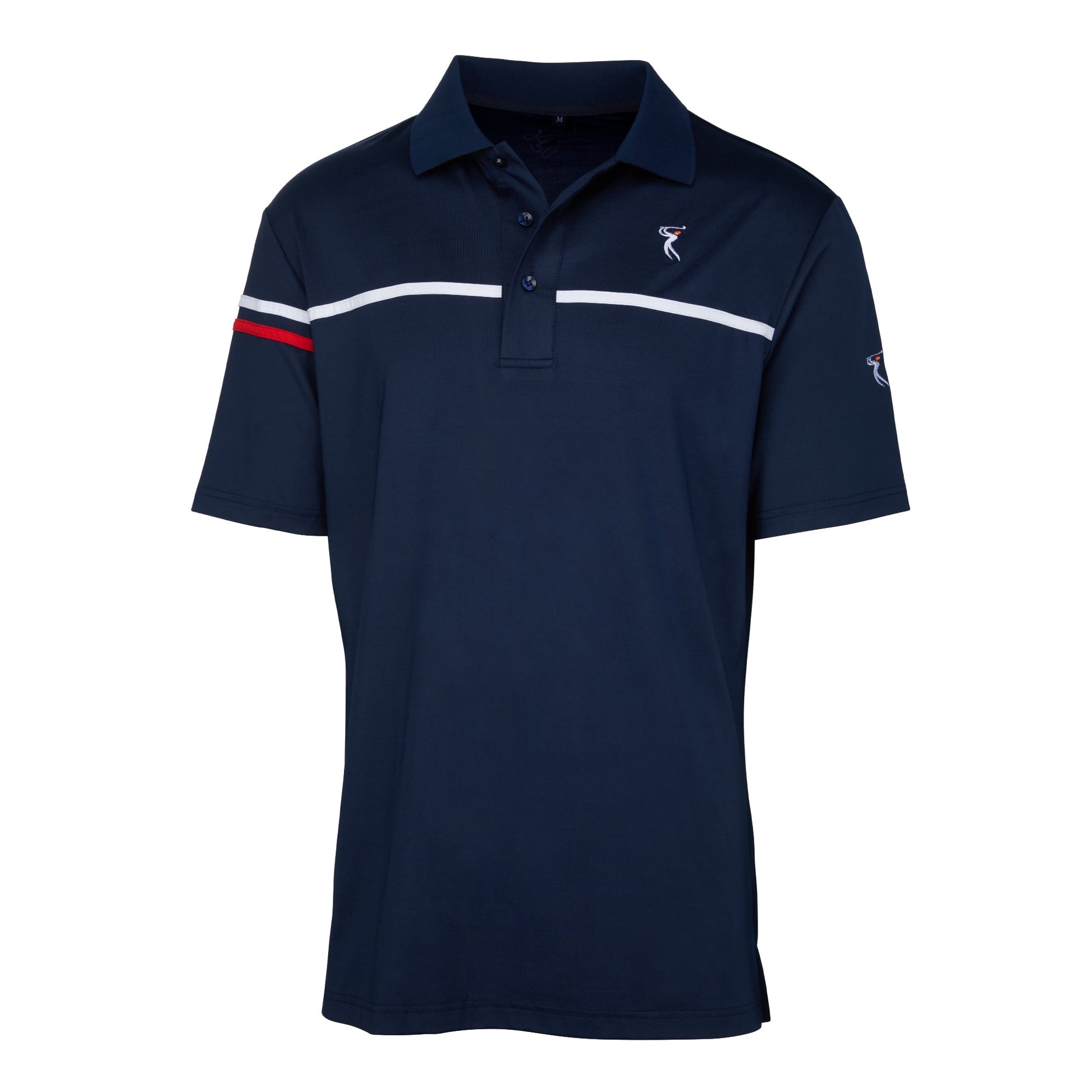 Dri-Fit Golf Shirt- Men's Bold Two Coloured Line Spandex 6965 - My Golf Shirts