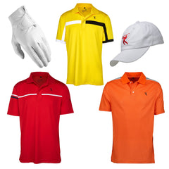 BUY Pack of 3 - Men's Golf Shirt Combo And Get Golf Hat & Leather Glove For FREE!!!
